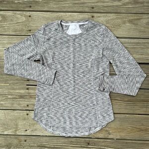 Heather Gray Long Sleeve Women's Top